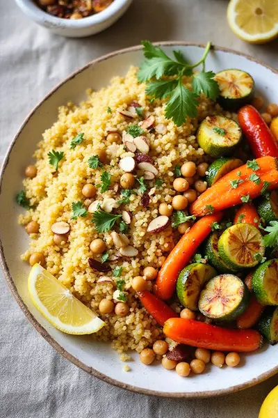 Aromatic Moroccan-Style Couscous Recipe With Chickpeas