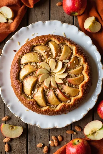 Autumn Marzipan Apple Cake Recipe