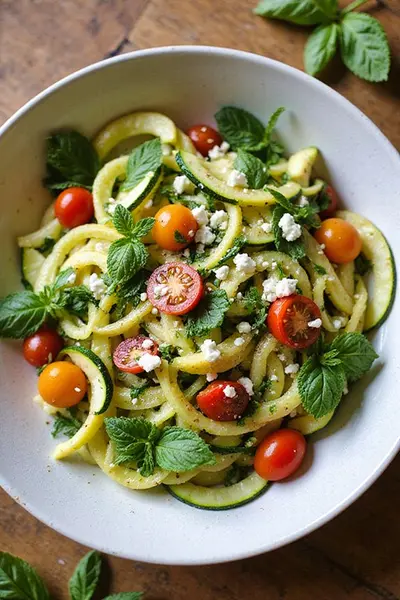 Fresh Garden Zucchini Summer Salad Recipe