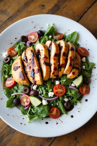 Mediterranean Balsamic Chicken Salad Recipe