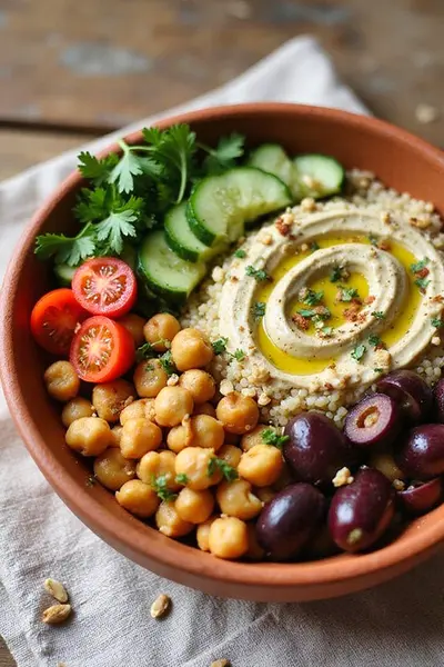 Middle Eastern Chickpea-Tahini Bowl Recipe