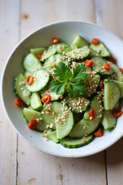 Refreshing Asian-Style Cucumber Salad Recipe