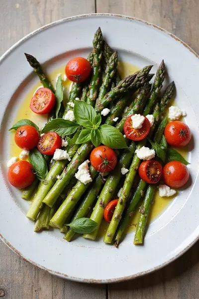 Mediterranean Roasted Asparagus-Tomato Recipe